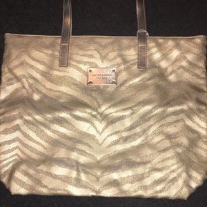 Michael Kors metallic large tote